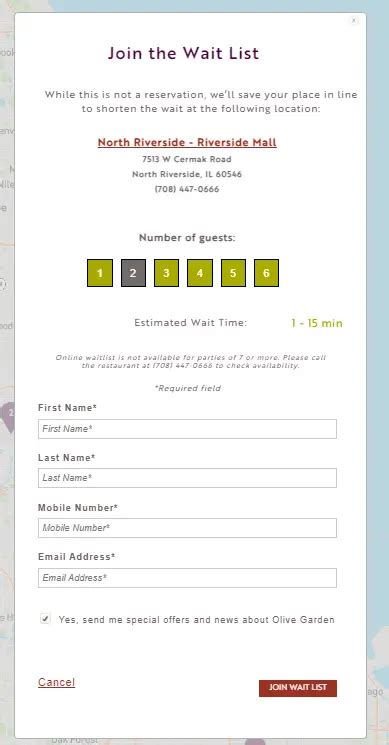 Olive Garden Italian Restaurant: What is the point of Online Wait List!? It's a joke. . Olive garden waitlist